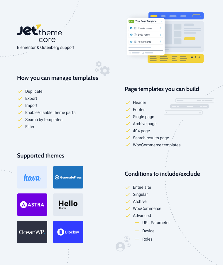 jetthemecore main features infographics