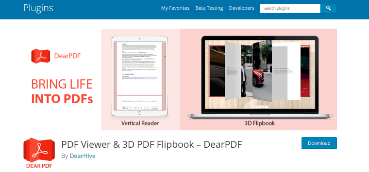 dearpdf wp plugin