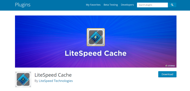 litespeed cache for wordpress plugin