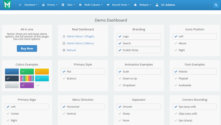 mega main menu plugin