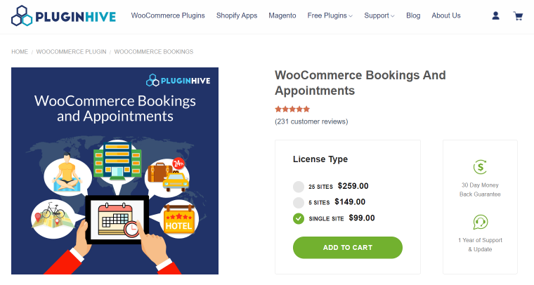 woo booking plugin by pluginhive