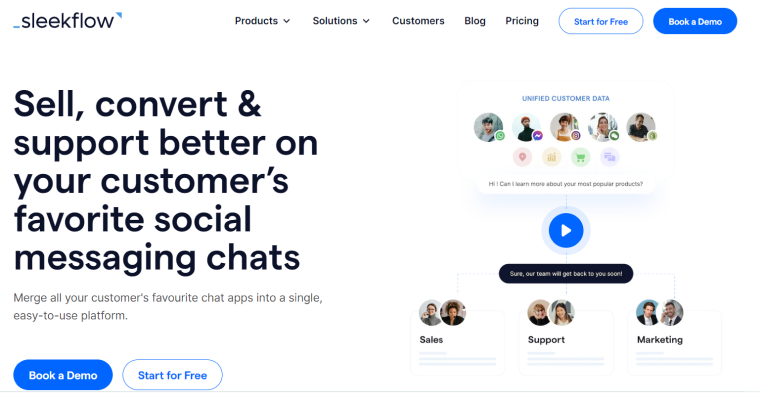 sleekflow live chat platform