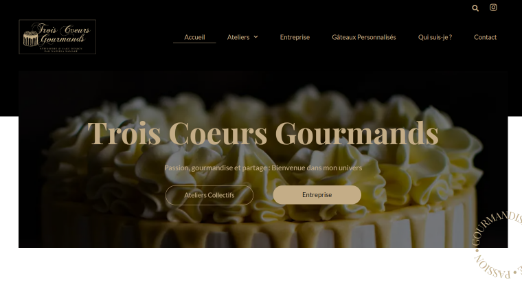 Trois Coeurs Gourmands homepage
