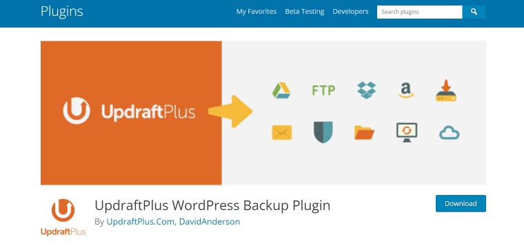 updraft wordpress plugin