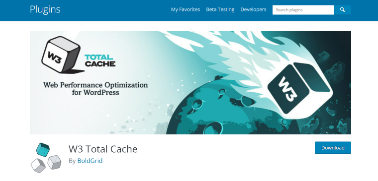 w3 total cache wordpress plugin