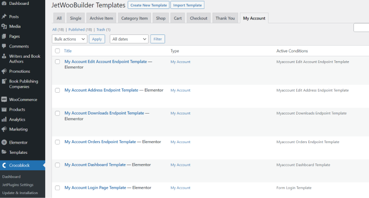 JetWooBuilder WordPress plugin templates