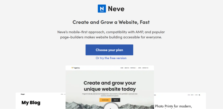 Neve WordPress theme