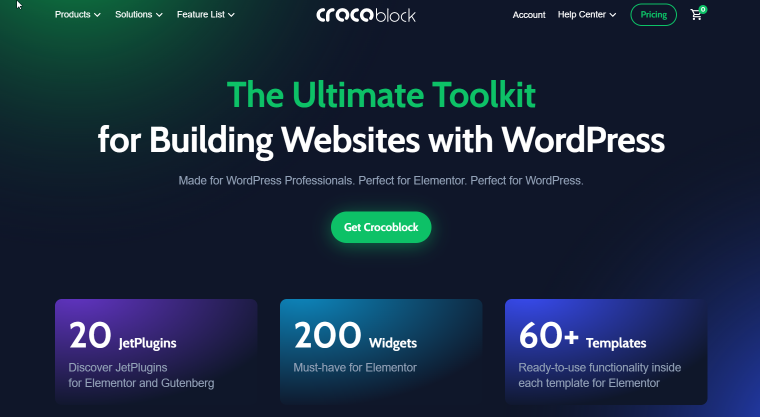 Crocoblock homepage