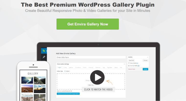 Envira Gallery plugin homepage