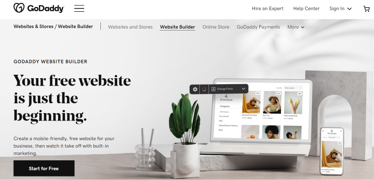 Godaddy website builder