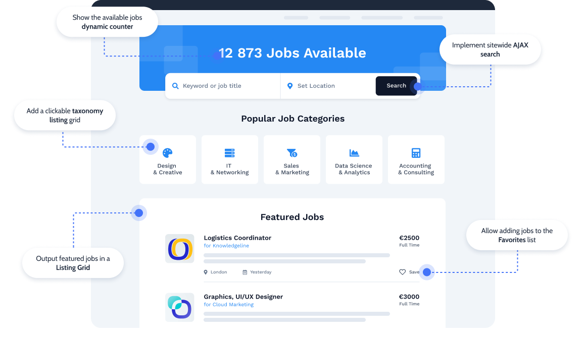 LaborTime – Job Board Website Template for WordPress | Crocoblock