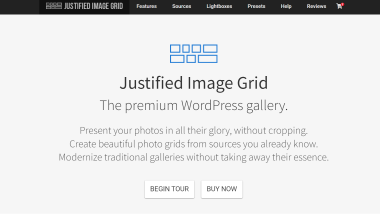 Justified Image Grid plugin homepage