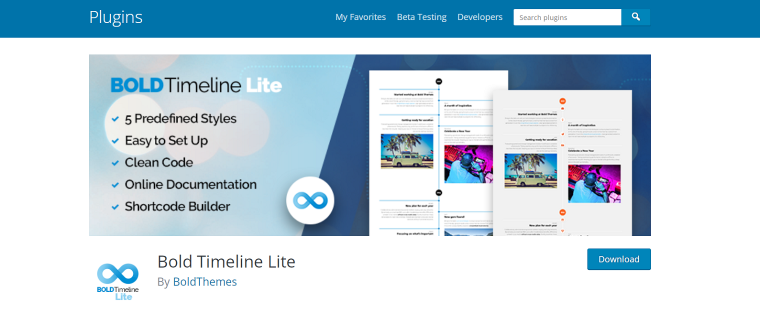 bold timeline wordpress plugin