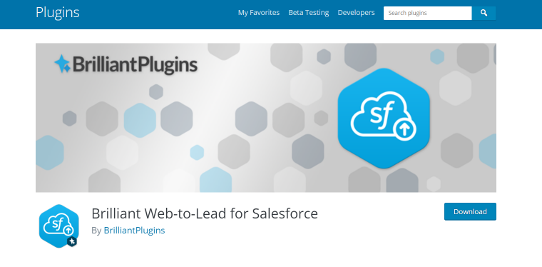 Brilliant web-to-lead plugin for salesforce crm