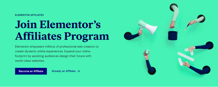 Elementor Pro builder affilite program