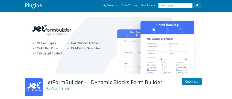 JetFormBuilder WordPress plugin