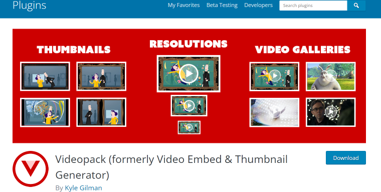 videopack wordpress plugin