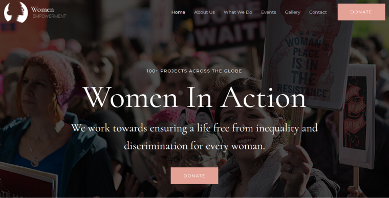 women empowerment wordpress theme