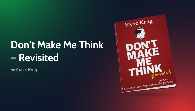 dont make me think book by krug