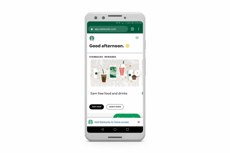 starbucks app example