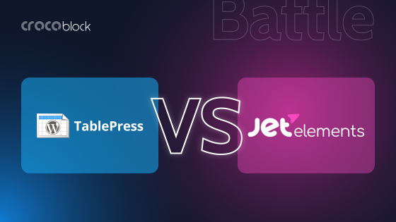 TablePress vs. JetElements: Best Table WordPress Plugin