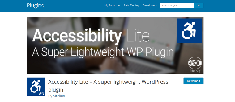 accessibility lite wordpress plugin