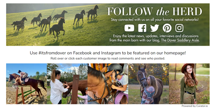 Dover Saddlery Instagram feed
