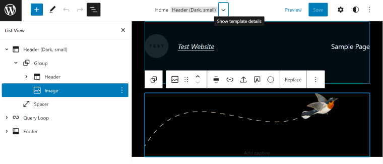 WordPress full site editing