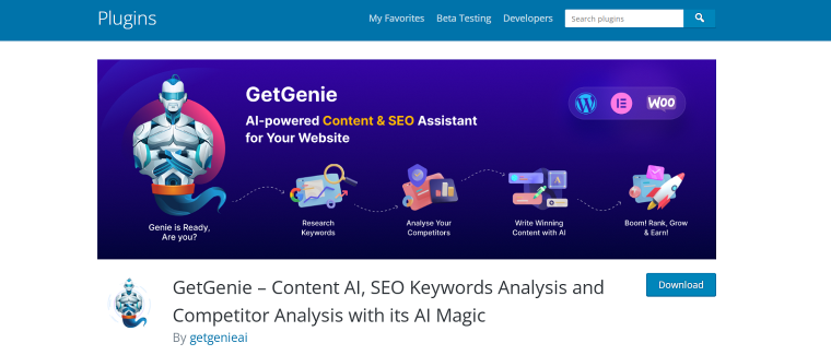 getgenie ai wordpress plugin