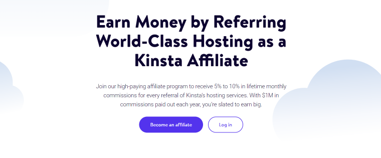 Kinsta affiliate program overview