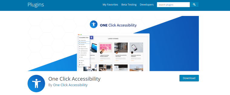 one click accessibility wordpress plugin