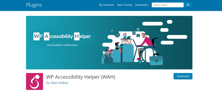 wp accessibility helper plugin
