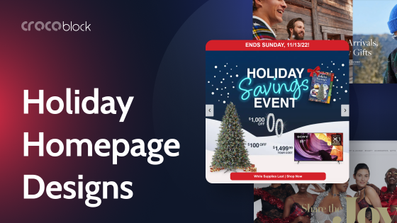 7 Cheerful Holiday eCommerce Homepage Design Examples