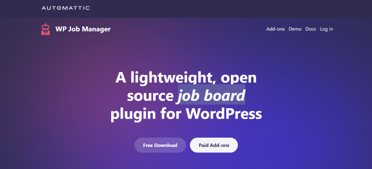 wp job manager plugin homepage