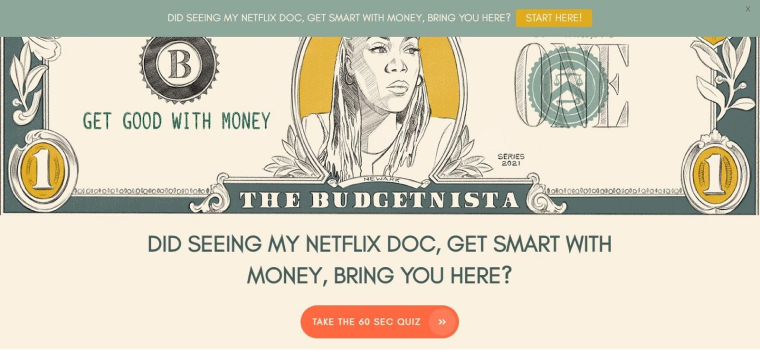 budgetnista website buttons example