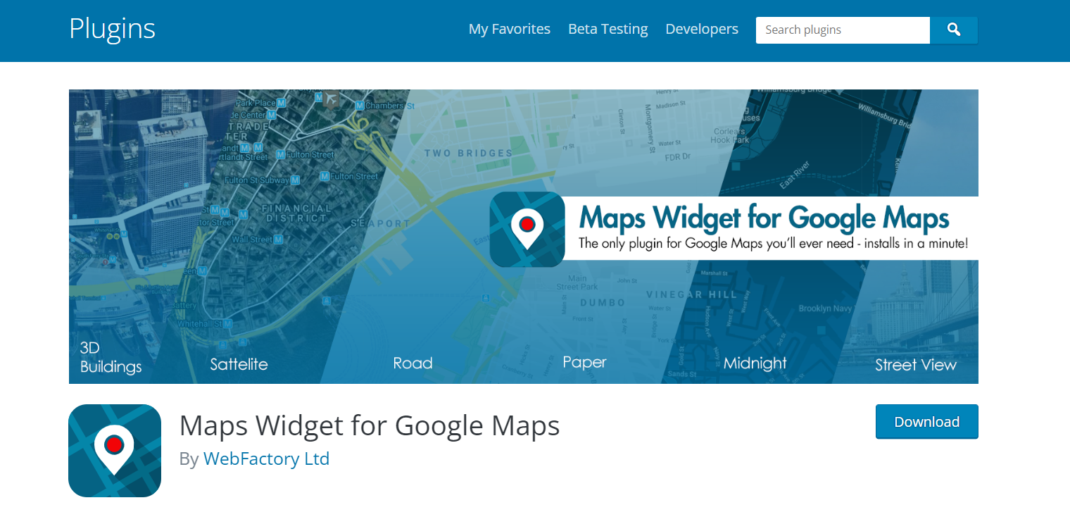 Maps Widget For Google Maps 