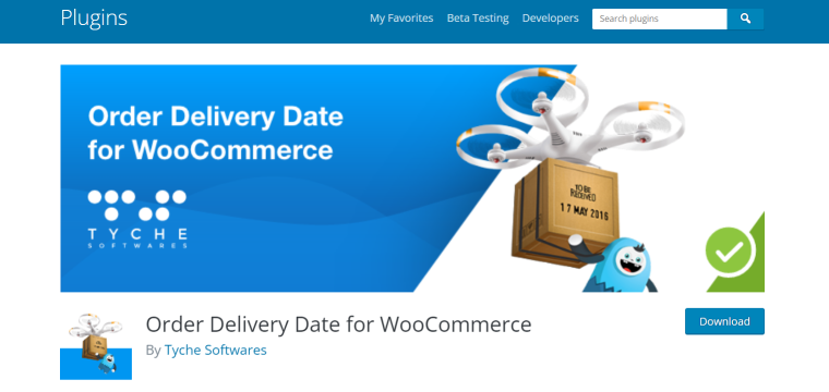 Дата доставки заказа для домашней страницы WooCommerce