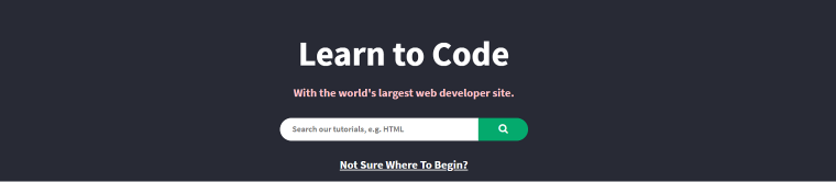 w3schools online coding courses