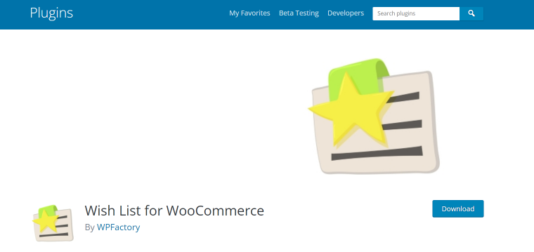 Wish List for WooCommerce homepage
