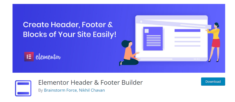 header footer elementor plugin