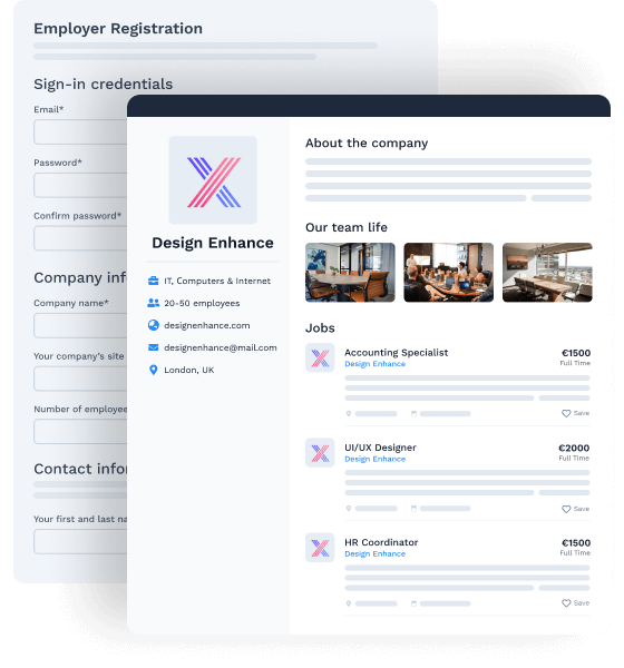 company registration form and company profile