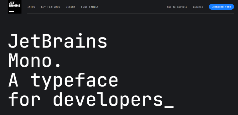 jetbrains mono font