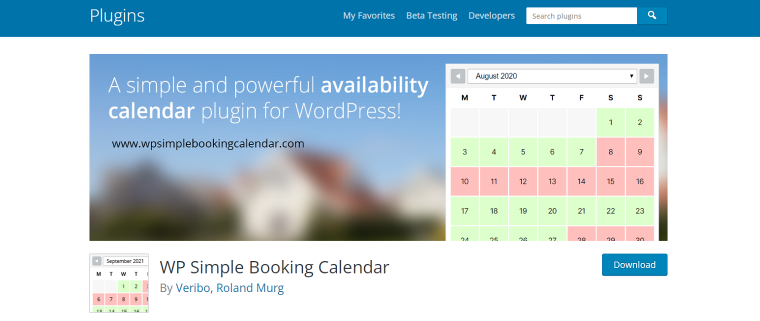wp simple booking calendar events wordpress plugin