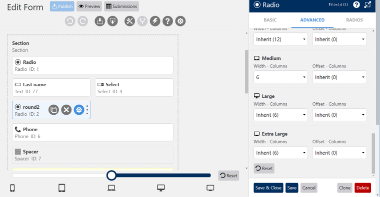 ws form responsive forms