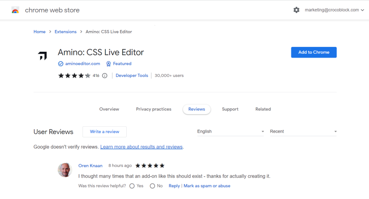 Animo css customization extension