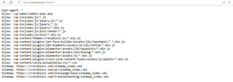 crocoblock robots.txt file