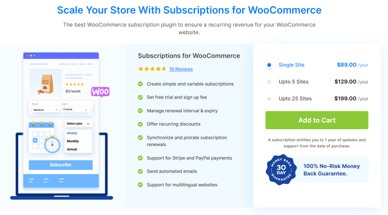 subscriptions for woocommerce by webtoffee