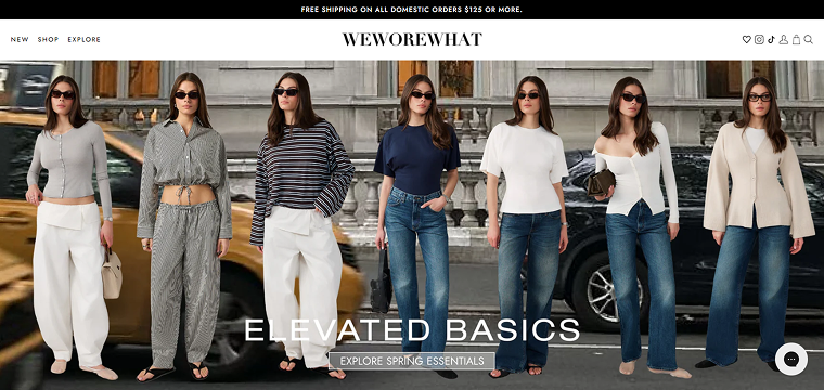weworewhat blog frontpage