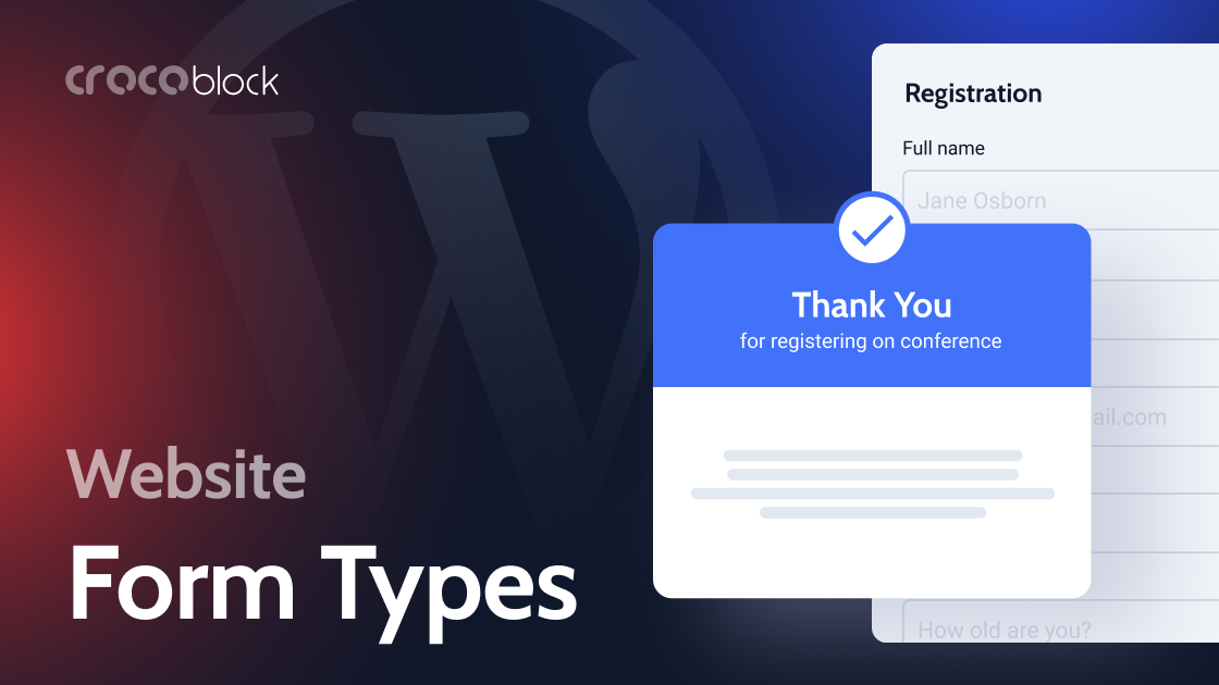 12 WordPress Form Types to Make a Website More Functional