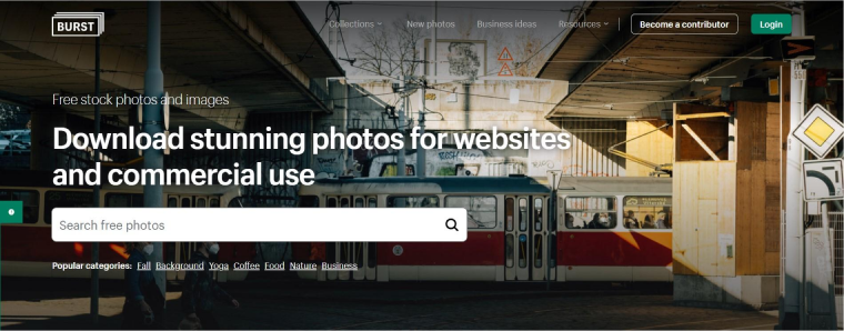 burst photo stock site by shopify